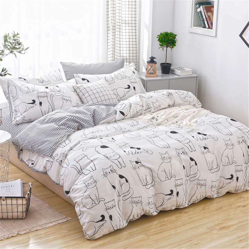 Cats Duvet Cover Set Twin - 100 Cotton