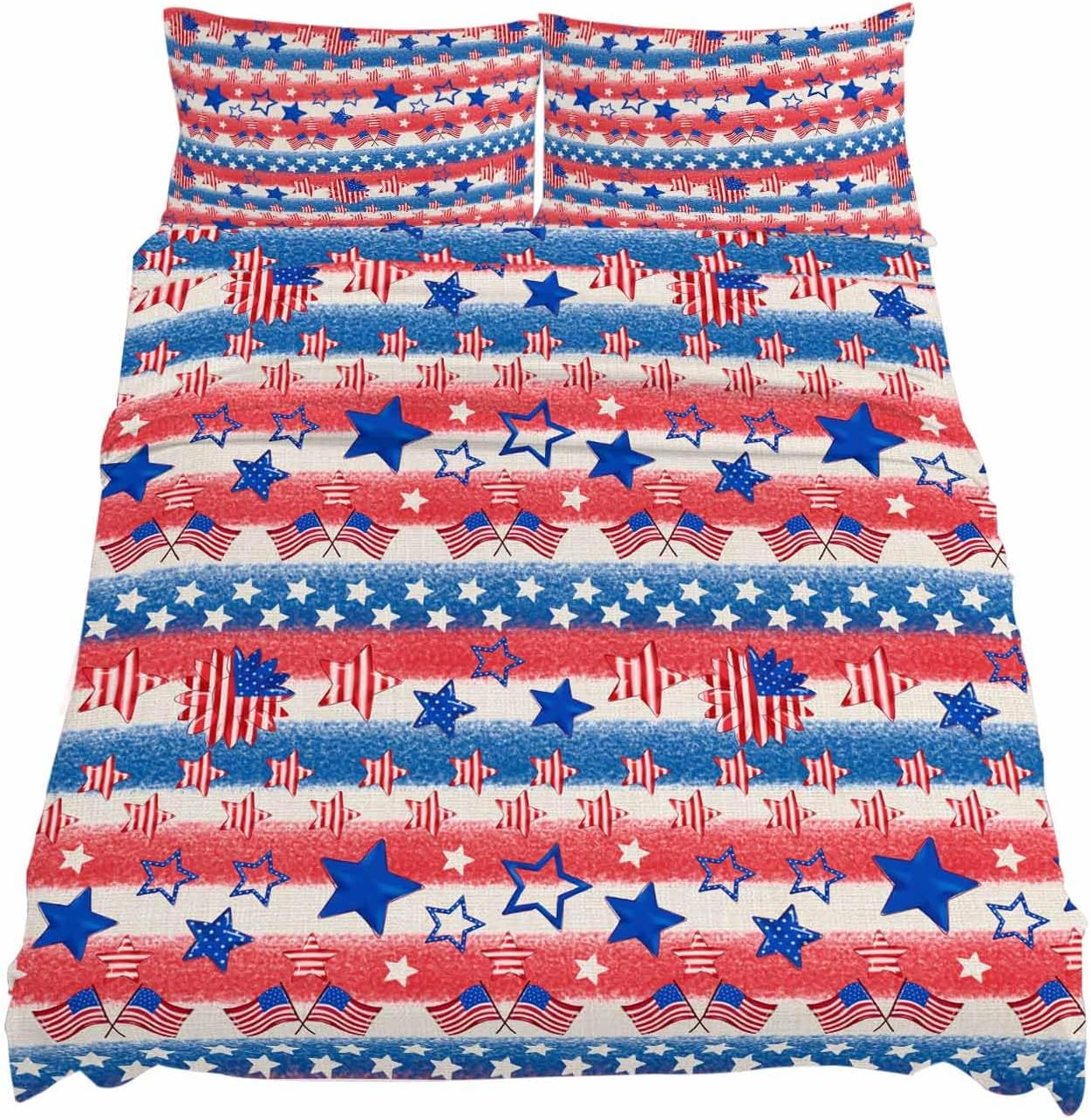 Boanket 4th of July King Sheet Set 4 Piece
