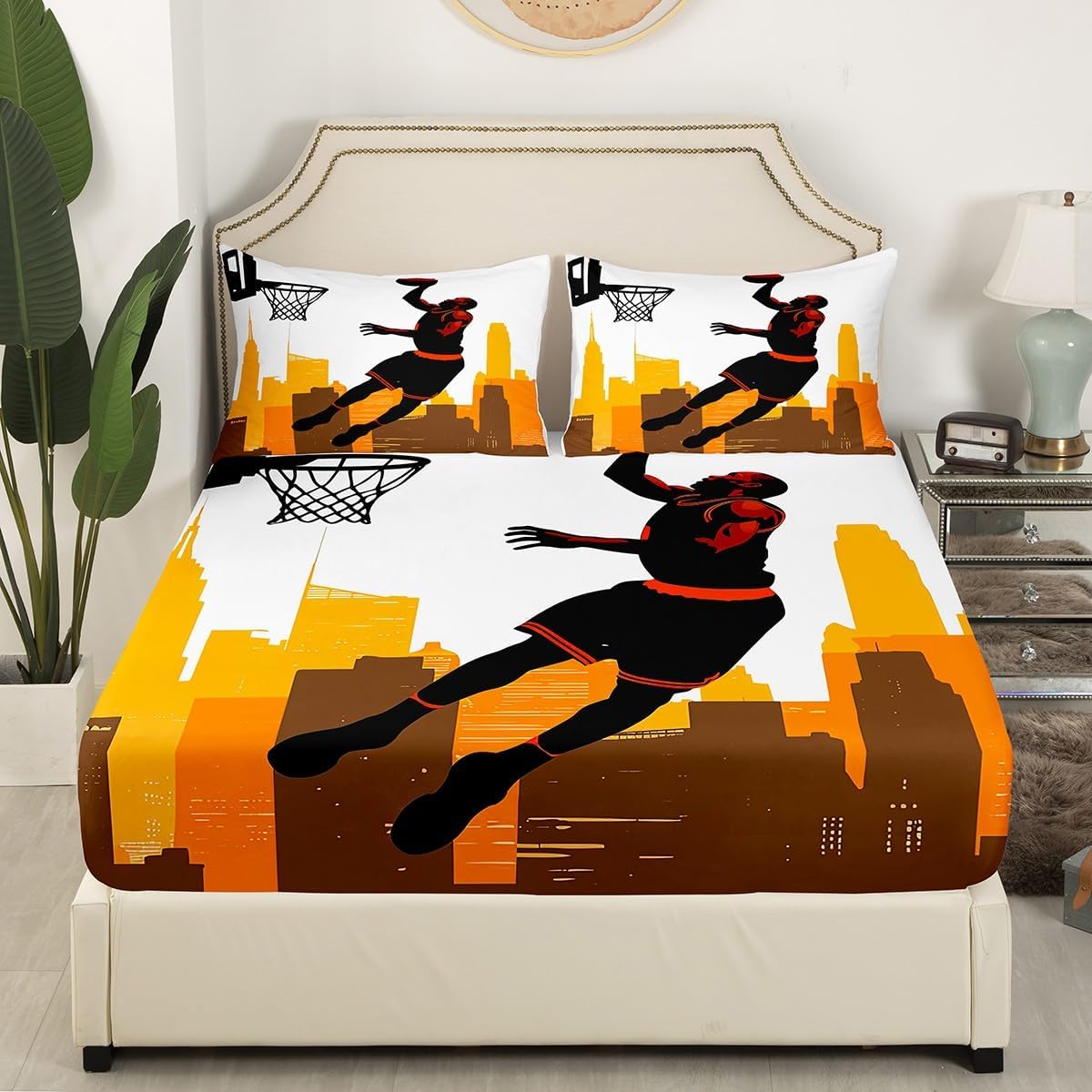 Erosebridal Ball Game Bedding Set for Boys Full Size