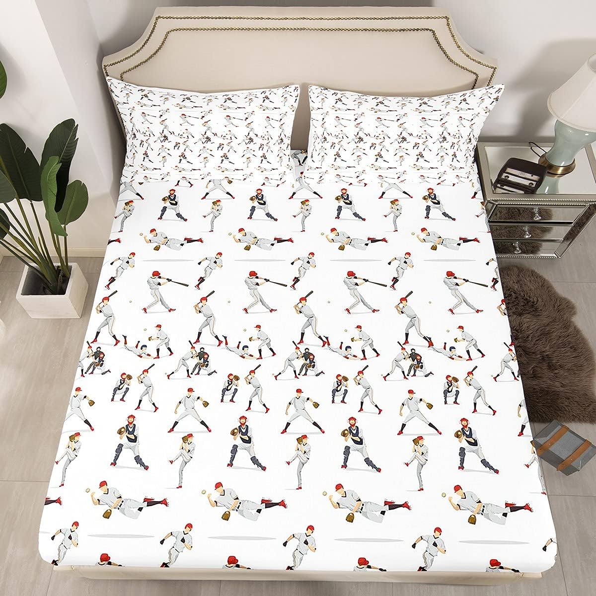 Erosebridal Baseball Bedding Set Twin Size 1