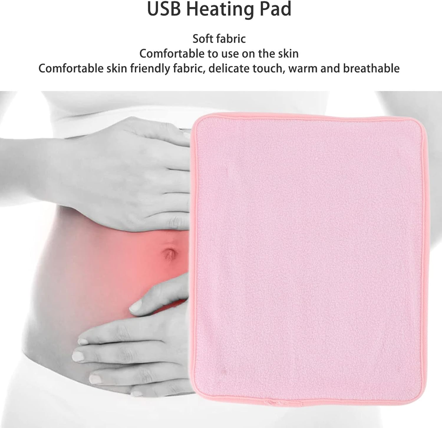 WOOXGEHM Heated Electric Blanket with Shoulder Neck Leg Waist Heating and USB Control