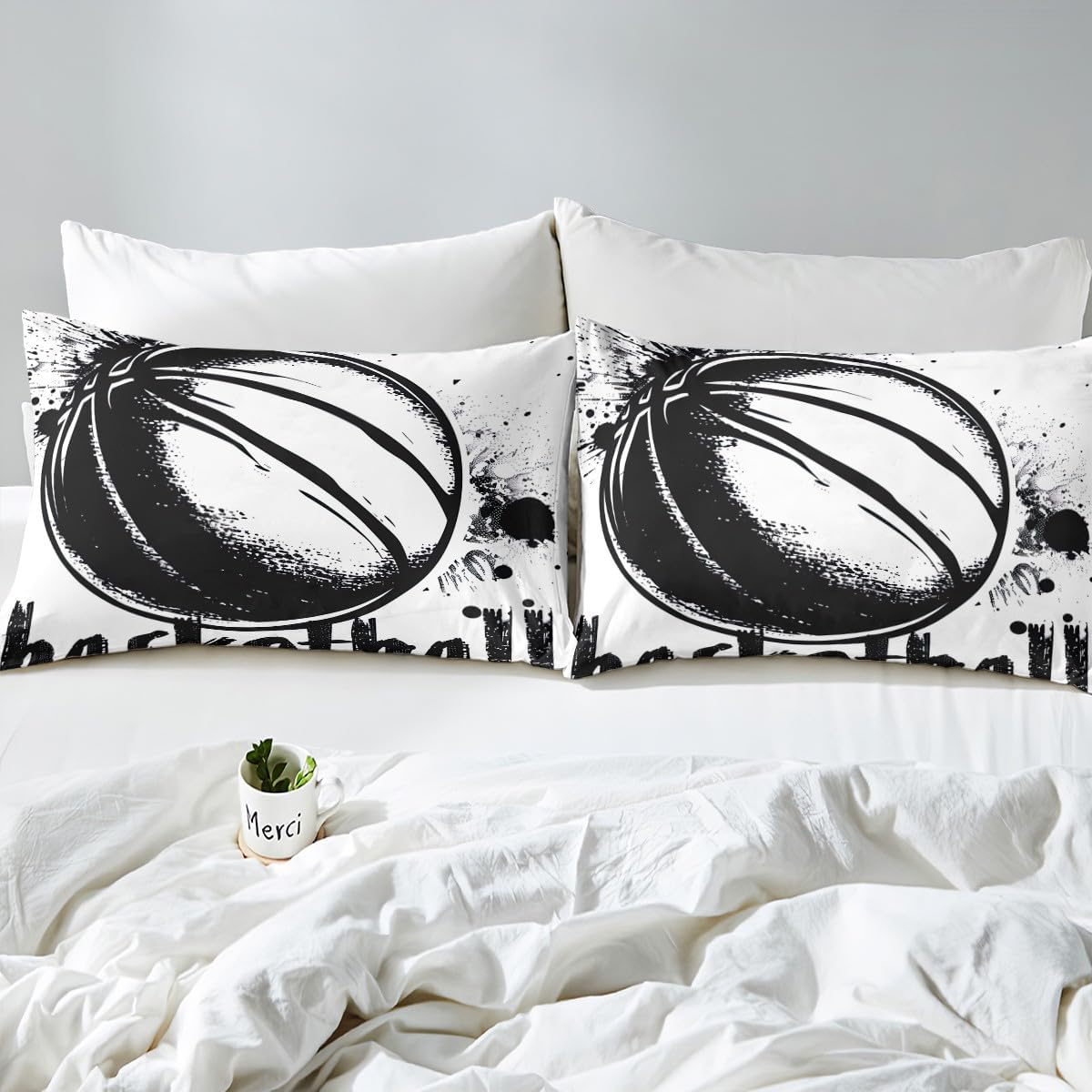 Erosebridal Basketball Bed Sheet Set Twin Size 1