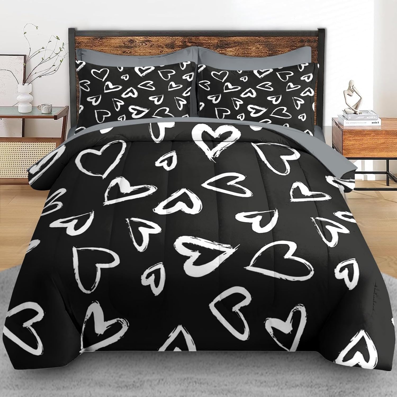 Pamnest Comforter Set Twin Size 5 Pcs Bedding 1