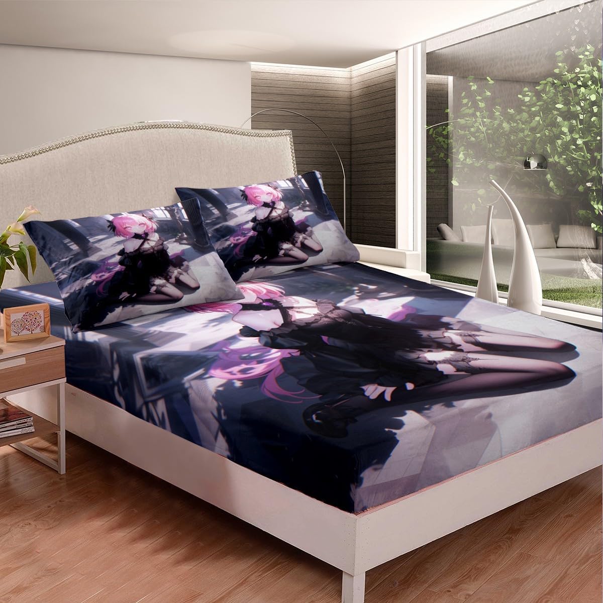 Manfei Kawaii Princess Twin Fitted Sheet Set
