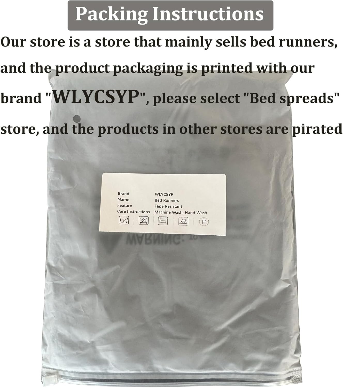 WLYCSYP Premium Bed Runner for King Size Bed