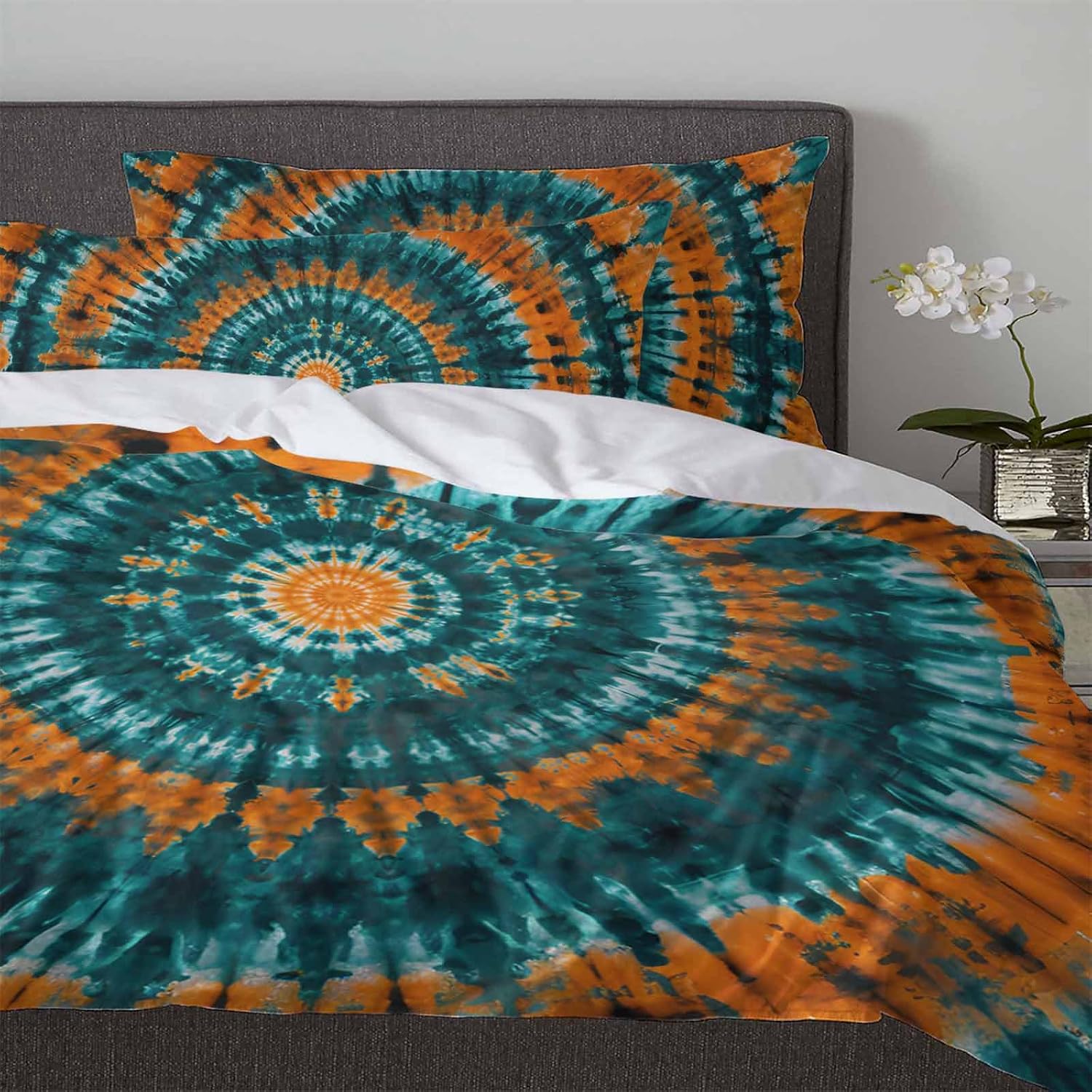 3 Piece Queen Bedding Set with Zipper Duvet Cover and Pillowcases