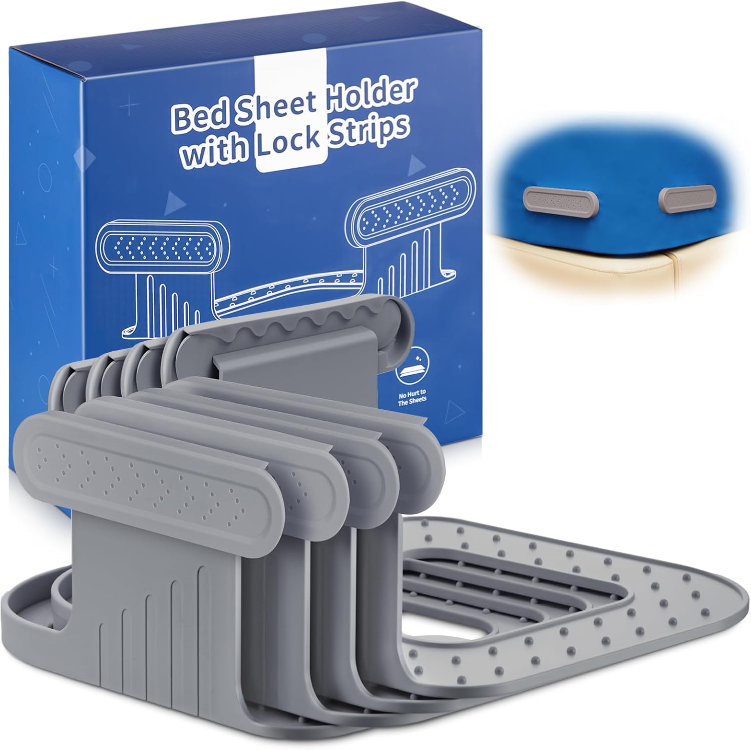 AUKCLAX Grey Sheet Holder with Lock Strips