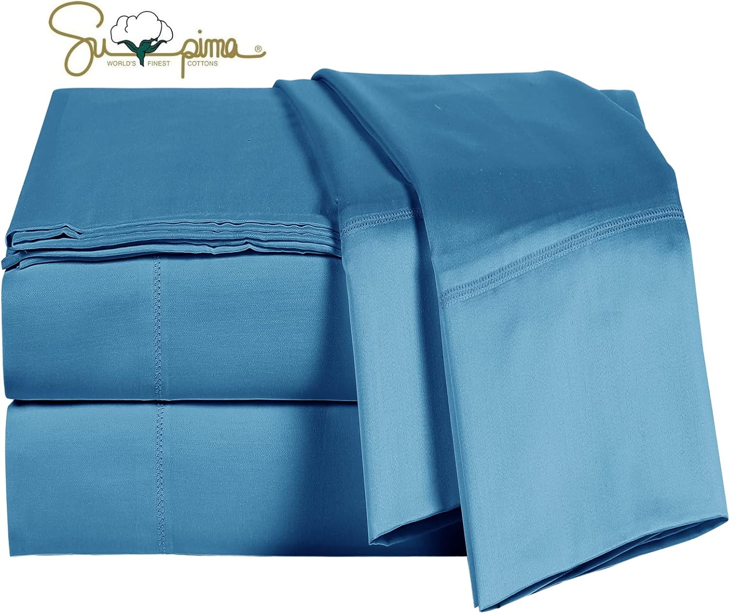 ELINEN 100 Supima Cotton King Sheet Set 4 pcs
