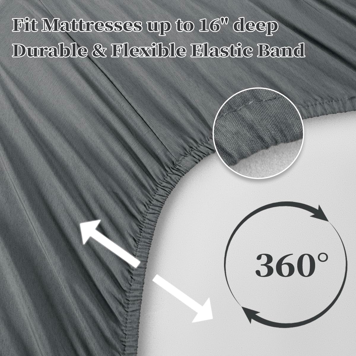 Shilucheng Sheet Set - Cooling Microfiber 1800 Thread Count