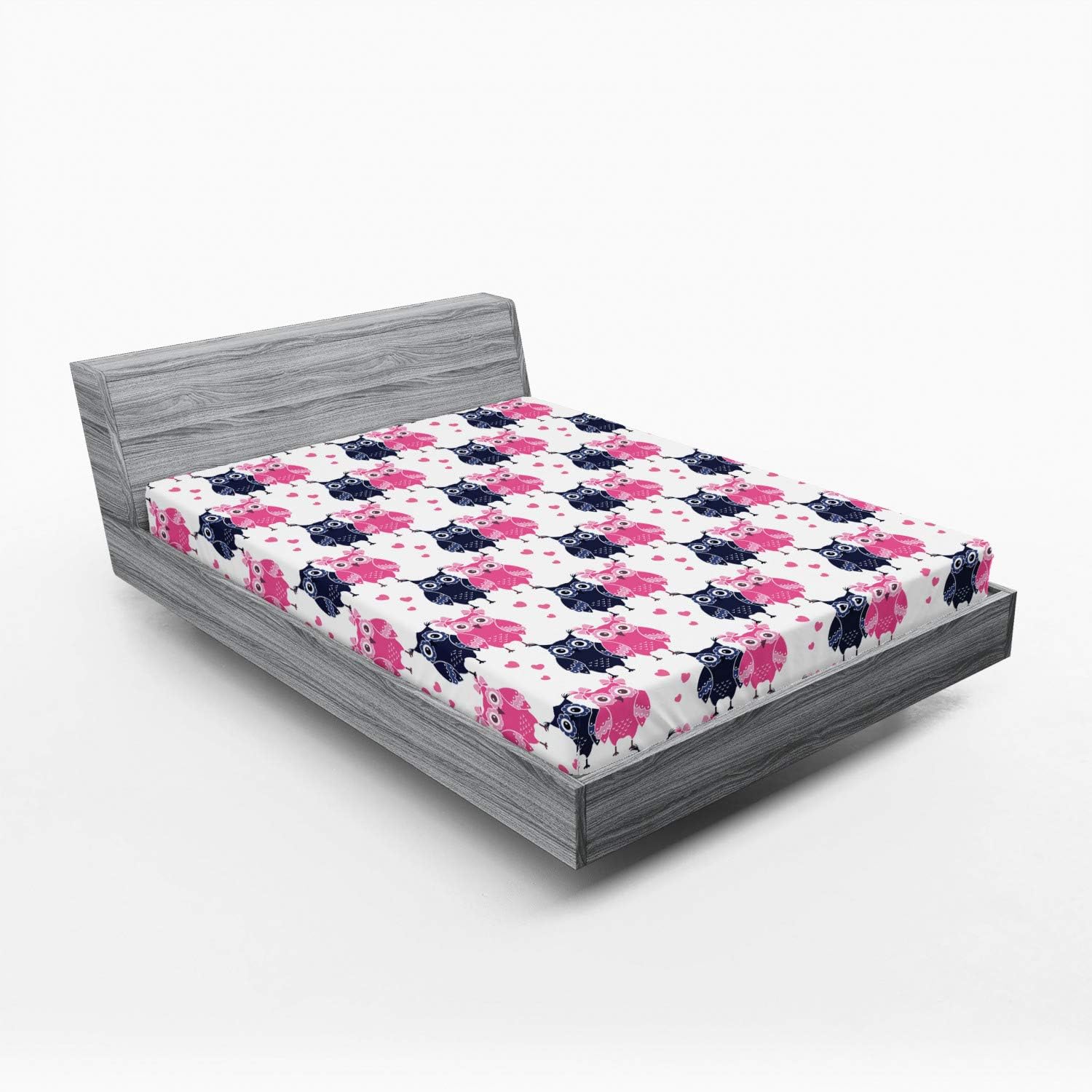 Ambesonne Owl Fitted Sheet California King
