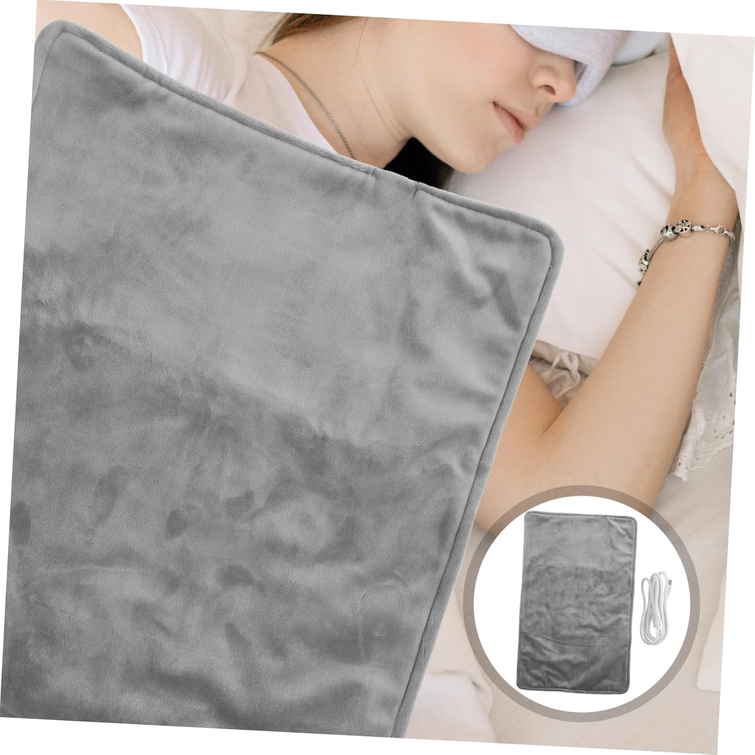 SEWOART Warm Blanket for Office Electric Heated Pad Hand and Foot Warmer