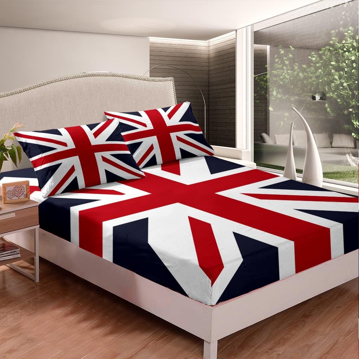 Feelyou British Flag Bed Sheet Set Twin Size