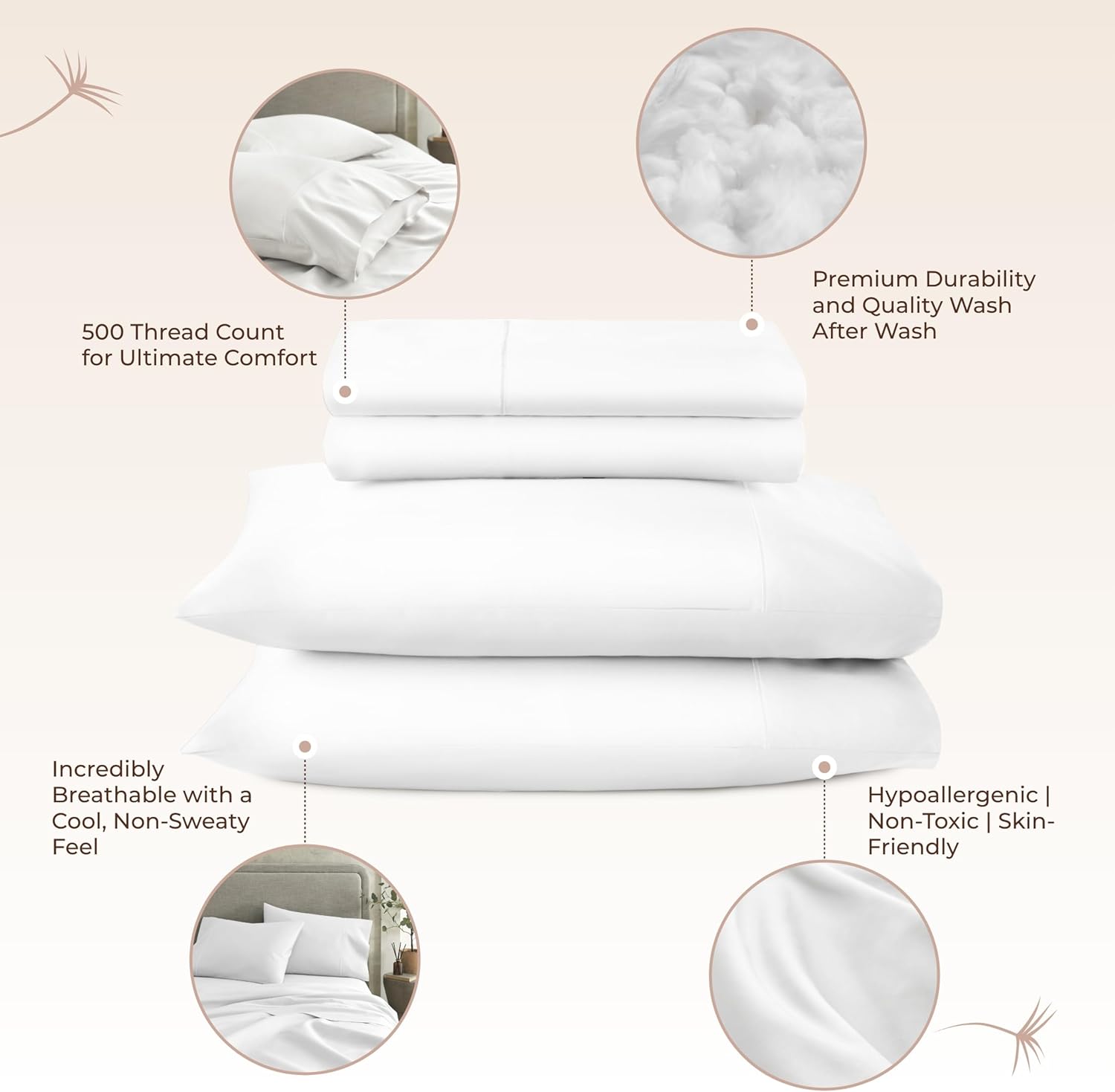 Whisper Organics 100 Organic Cotton Twin Sheets Set