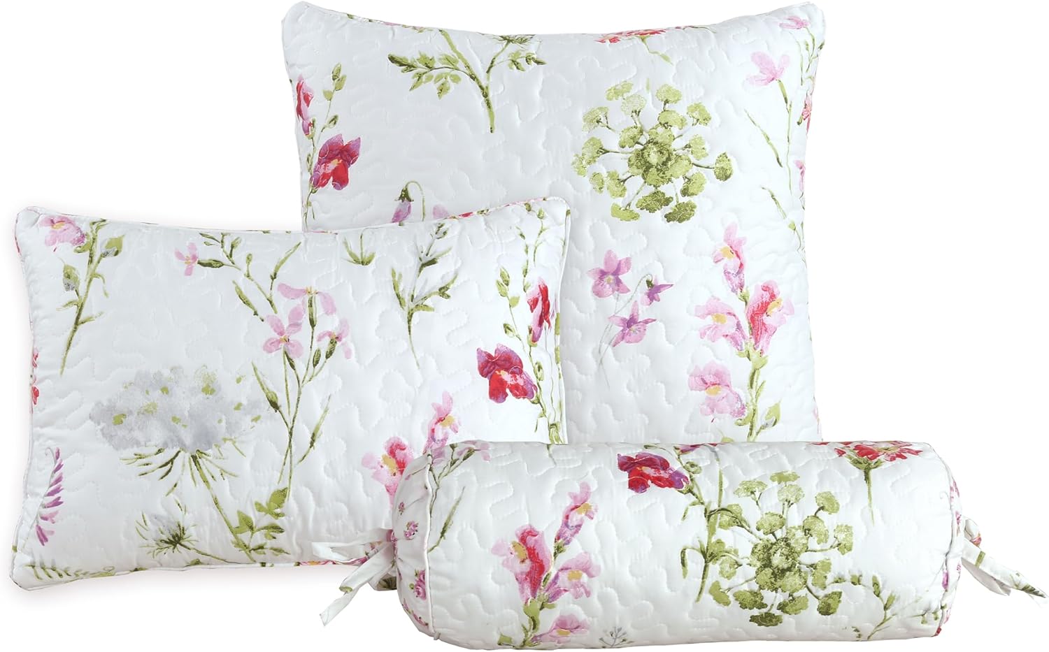 Cozy Line Azalea Floral Reversible Quilt Set 7-Piece Daybed Cover