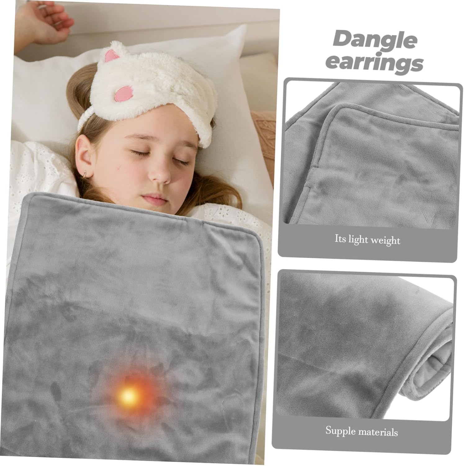 SEWOART Warm Blanket for Office Electric Heated Pad Hand and Foot Warmer