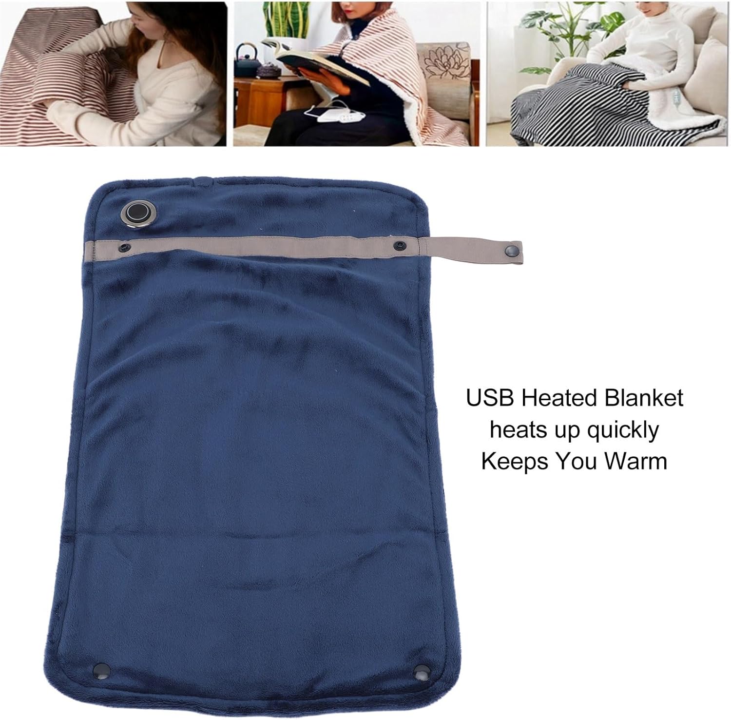 USB Heated Blanket - Soft Portable Temperature Controlled