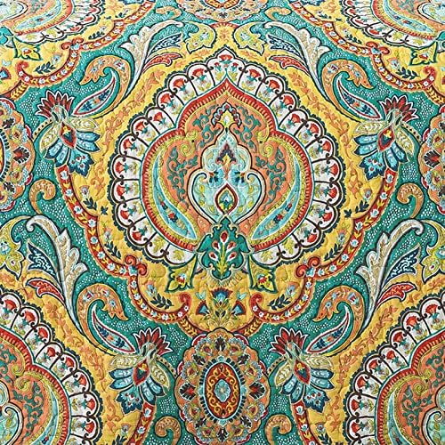 VAPUTAR Quilt Queen Bedding Set Yellow Blue 3 Pieces