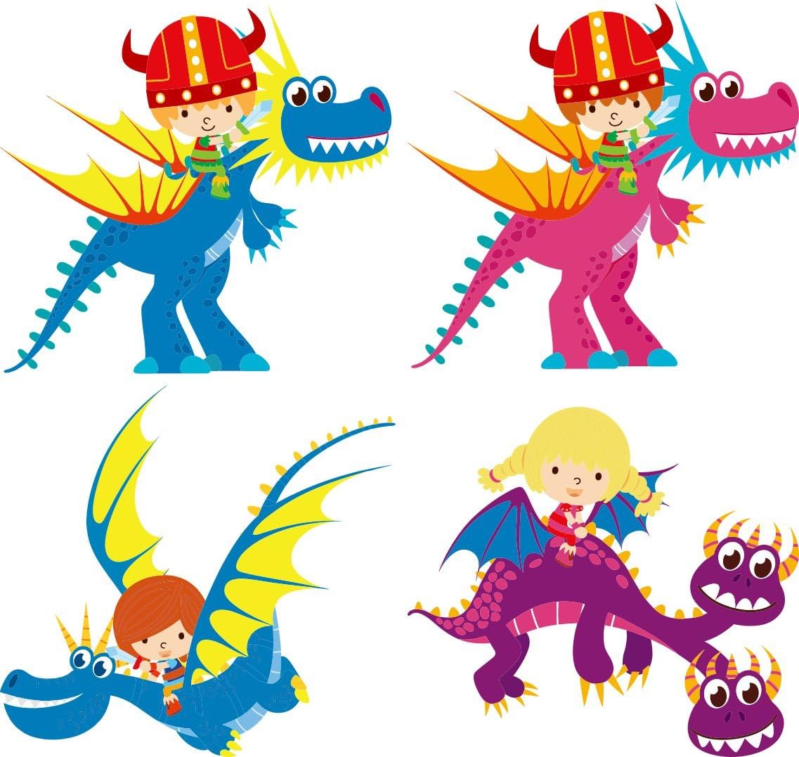 Personalized Girl Flying on a Dragon Comforter Set Twin XL