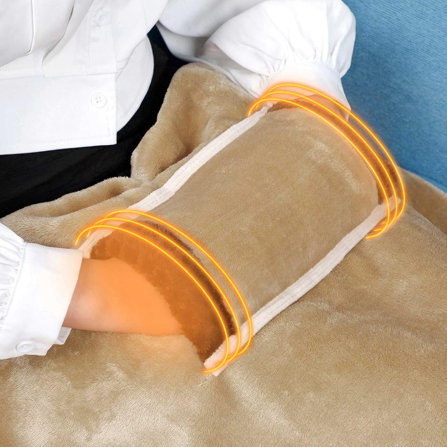 Electric Heated Throw Blanket with USB Charging