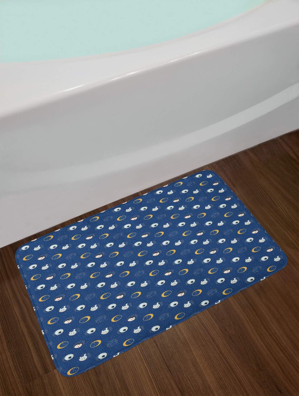 Ambesonne Cartoon Bath Mat with New Year Design 1