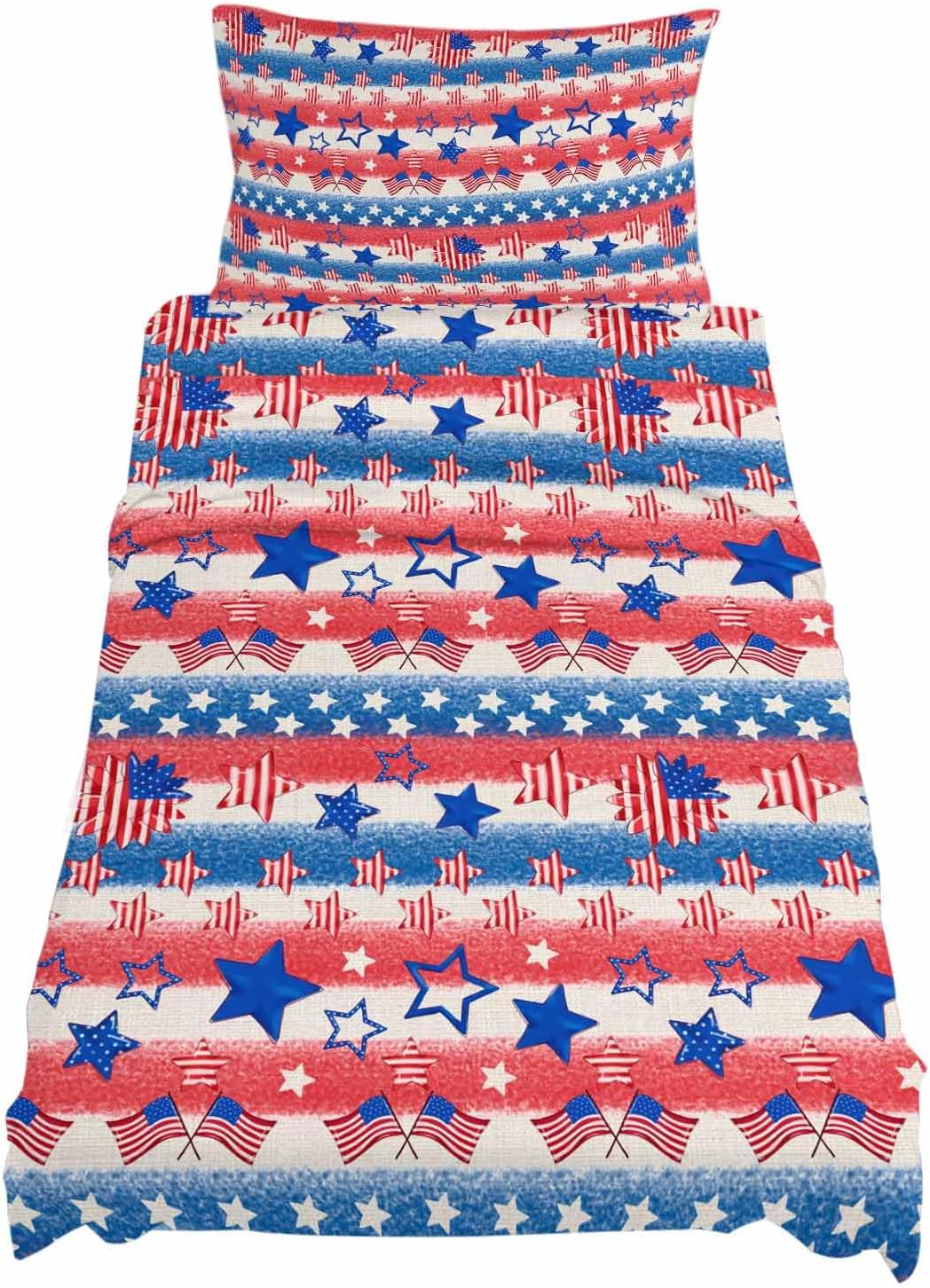 Boanket 4th of July Twin Sheet Set 3 Piece