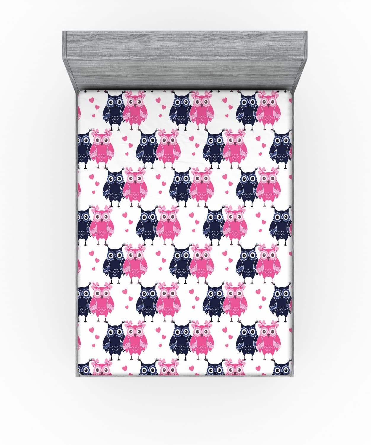 Ambesonne Owl Fitted Sheet California King