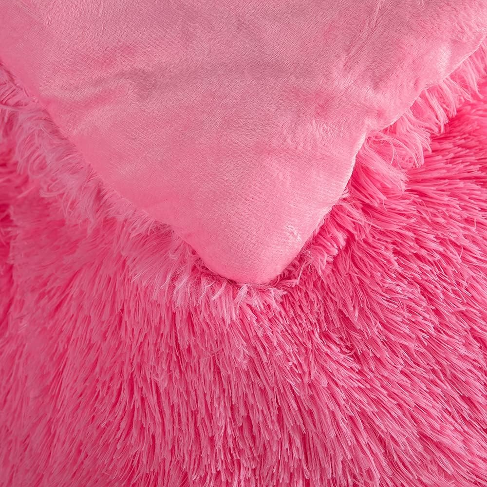 Chovy Faux Fur Plush Comforter Set Twin Full