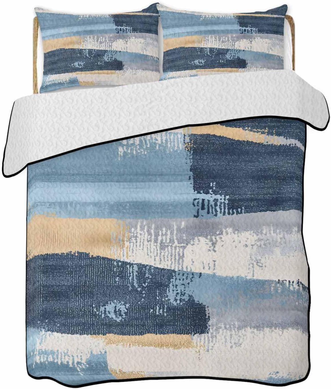 Chucoco Twin XL Quilt Bedding Set with 2 Pillow Shams