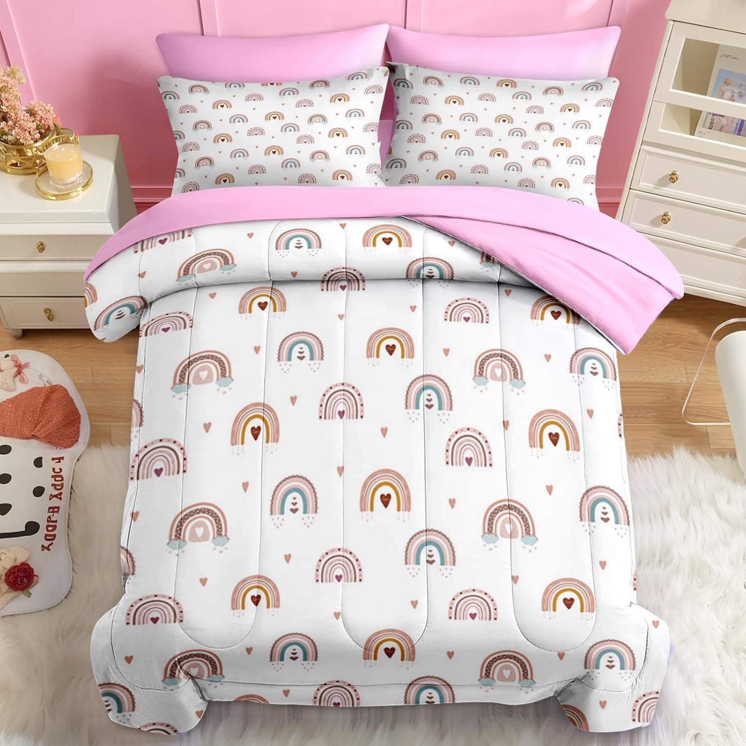 Nesker 4 Pcs Comforter Set Toddler Size