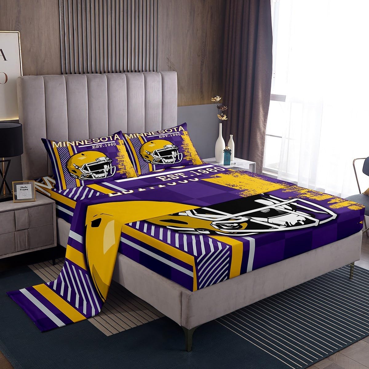 Erosebridal Boys Football Bed Sheet Set