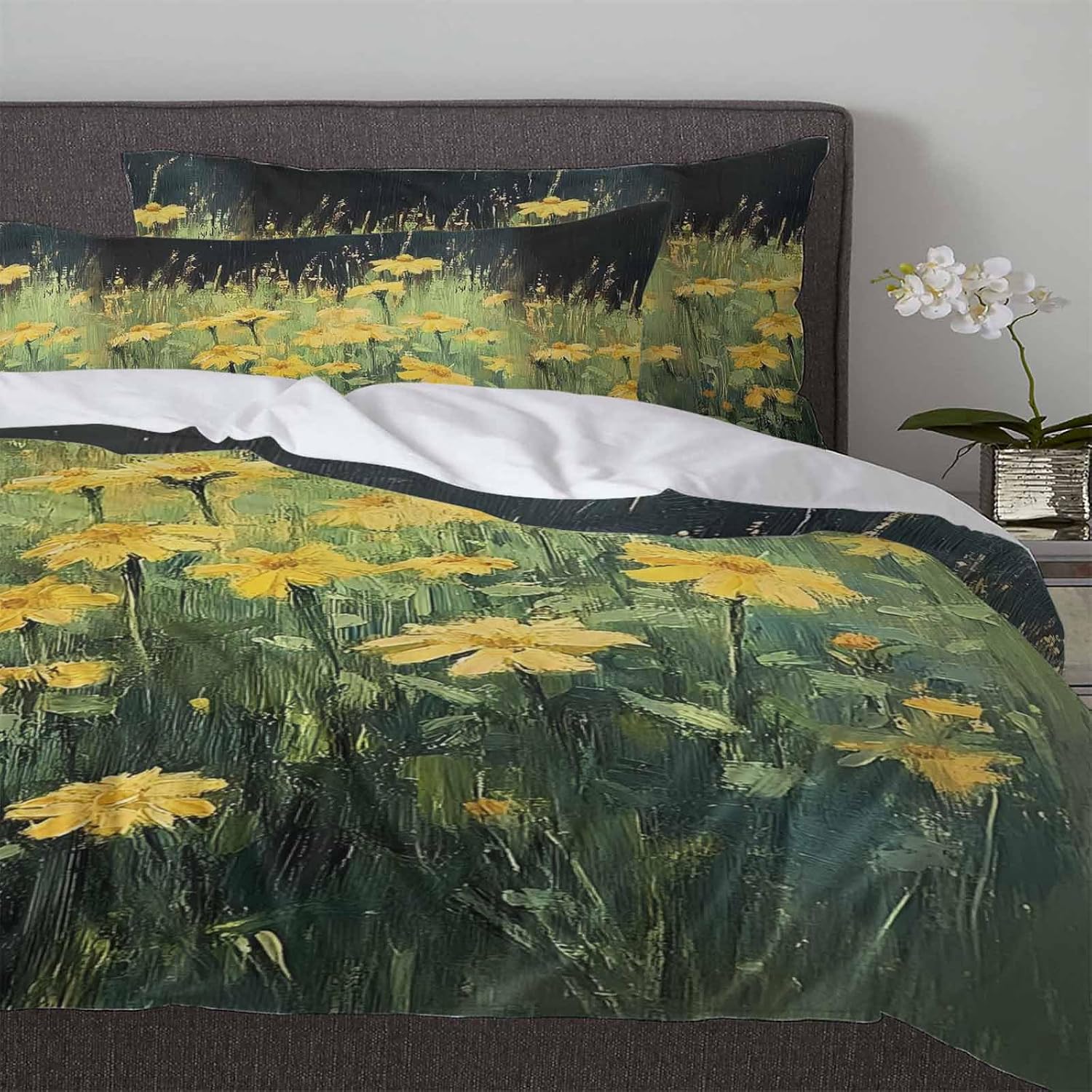 Boanket 3-Piece Queen Bedding Set with Zipper and Floral Design