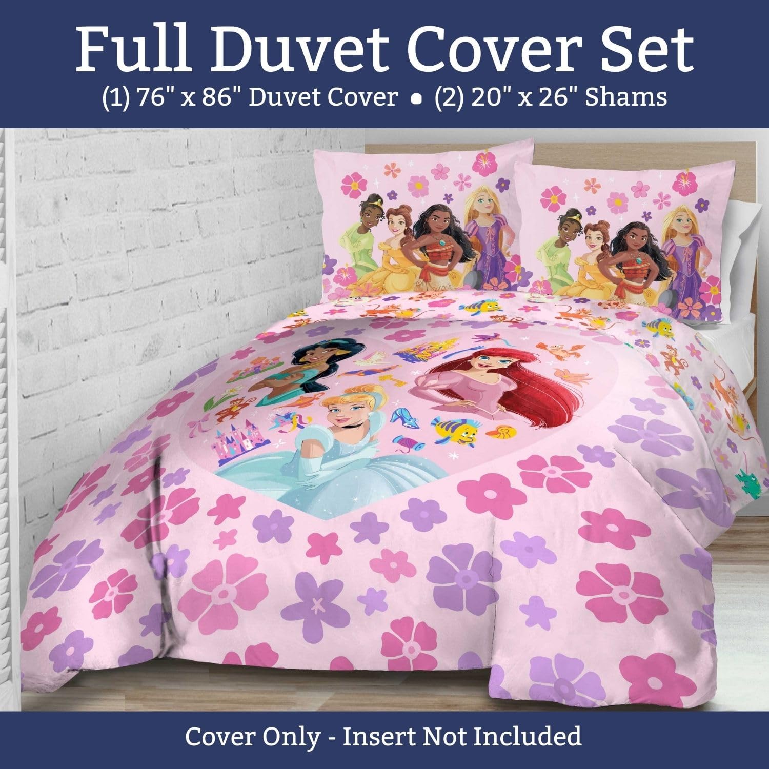 Jay Franco Duvet Cover Set Princess Full 3 Piece