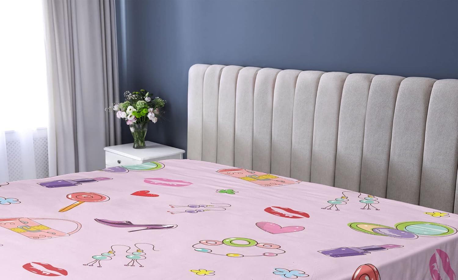 Ambesonne Cartoon Sheet Set Multicolor