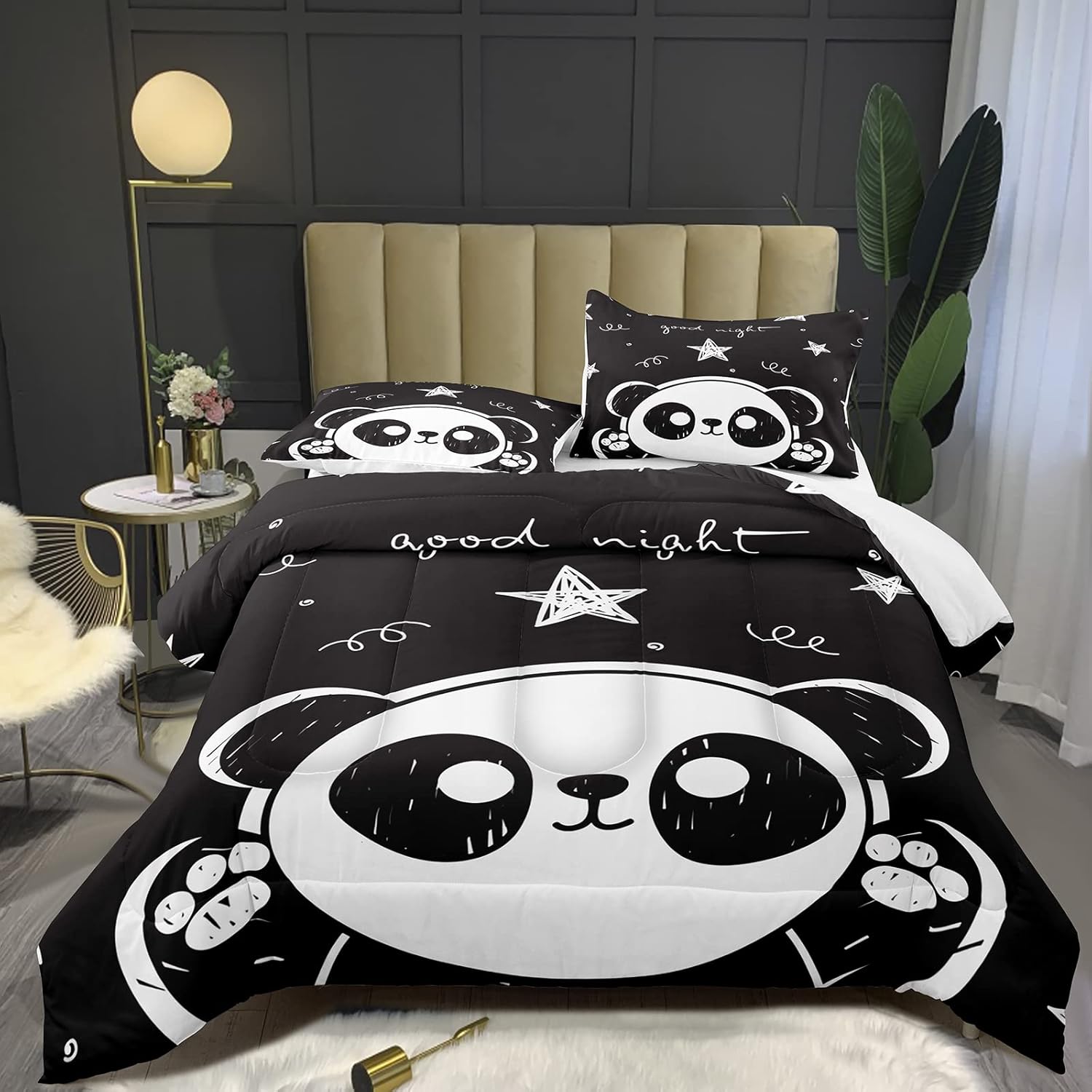 Bodhi Kids Comforter Set with Panda Design