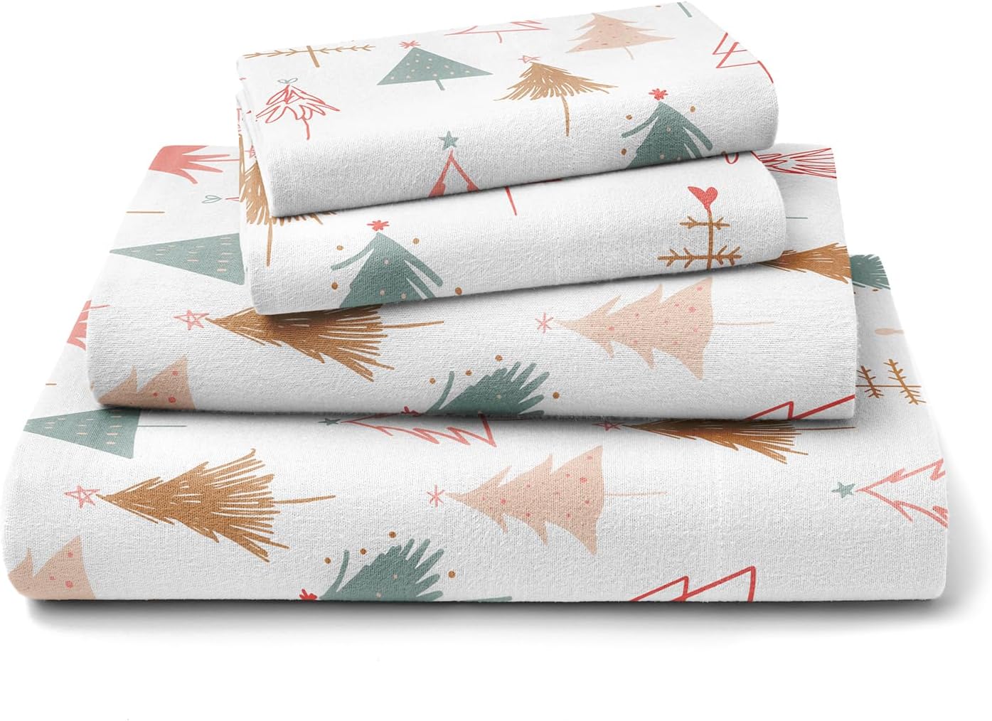 CGK Unlimited Flannel Christmas Cal King Sheets