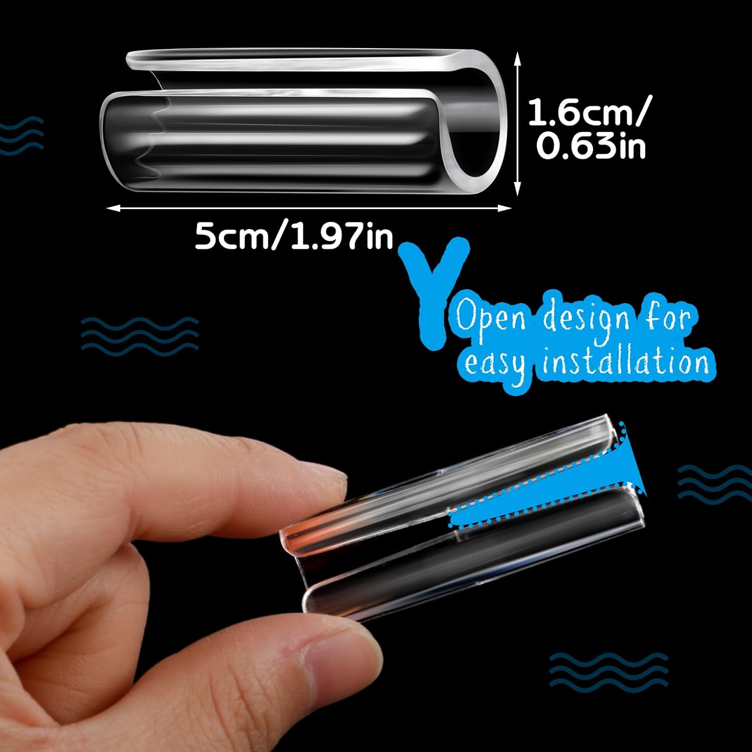 Yookeer 12 Pcs Clear Bed Sheet Grippers