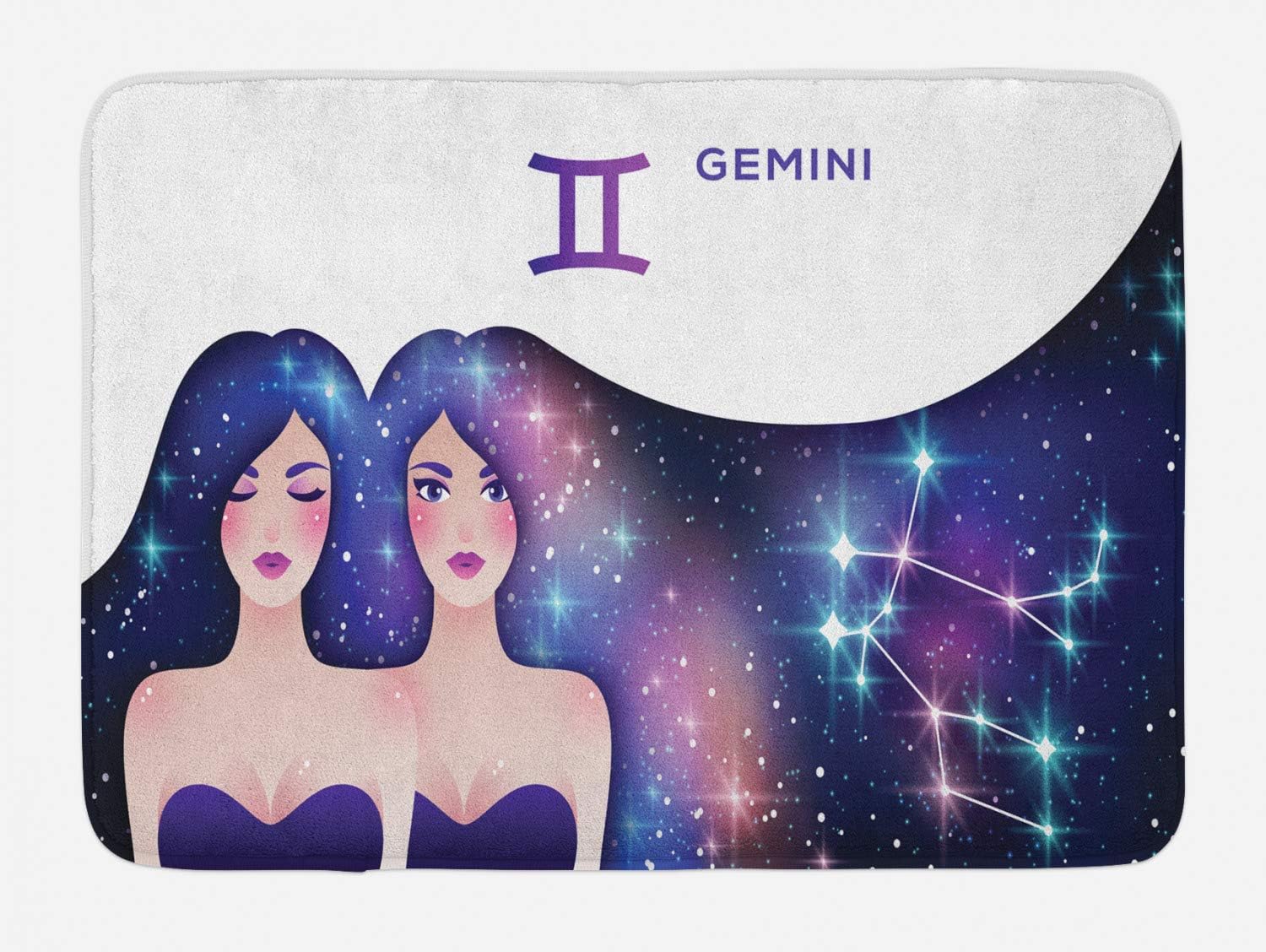 Ambesonne Celestial Bath Mat 302 x 20 Plush