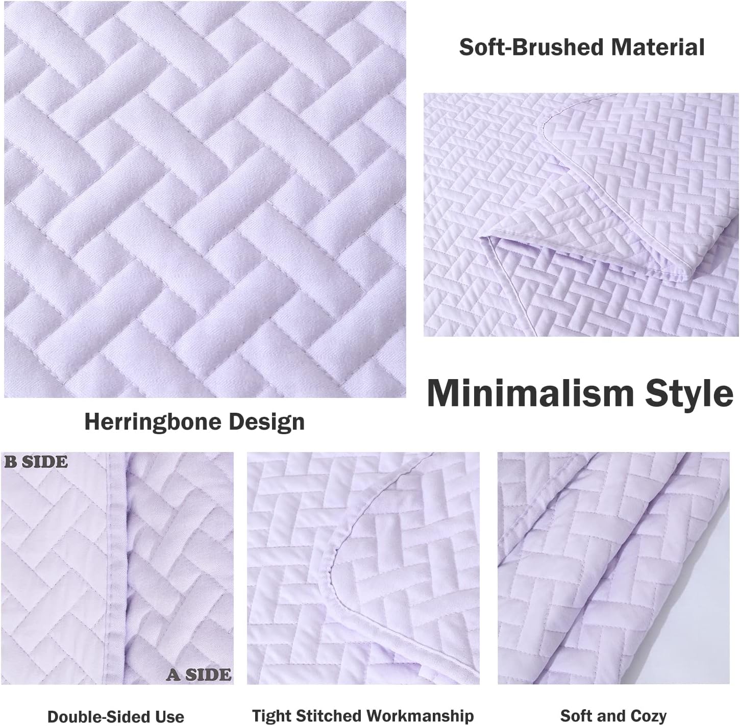 Cmfshape Bedspread Twin Size Herringbone Design 1