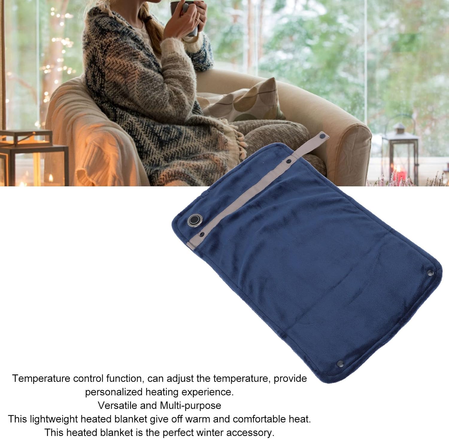 USB Heated Blanket - Soft Portable Temperature Controlled
