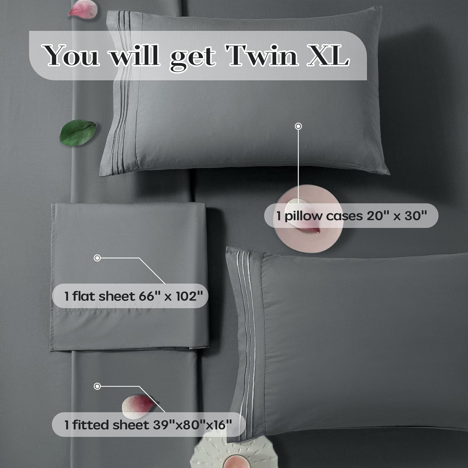 Shilucheng Sheet Set - Cooling Microfiber 1800 Thread Count