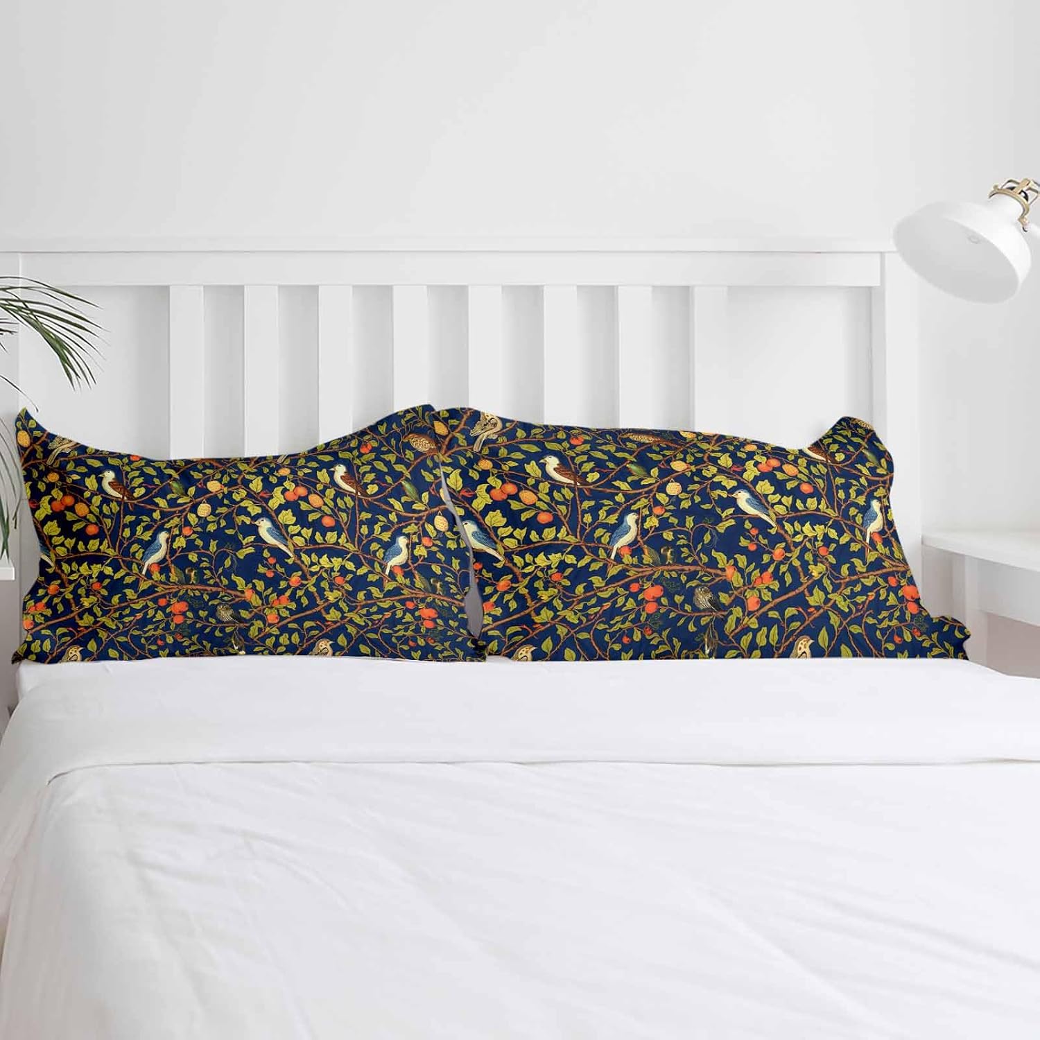 3 Piece Botanical Birds Duvet Cover Set with Zipper 1