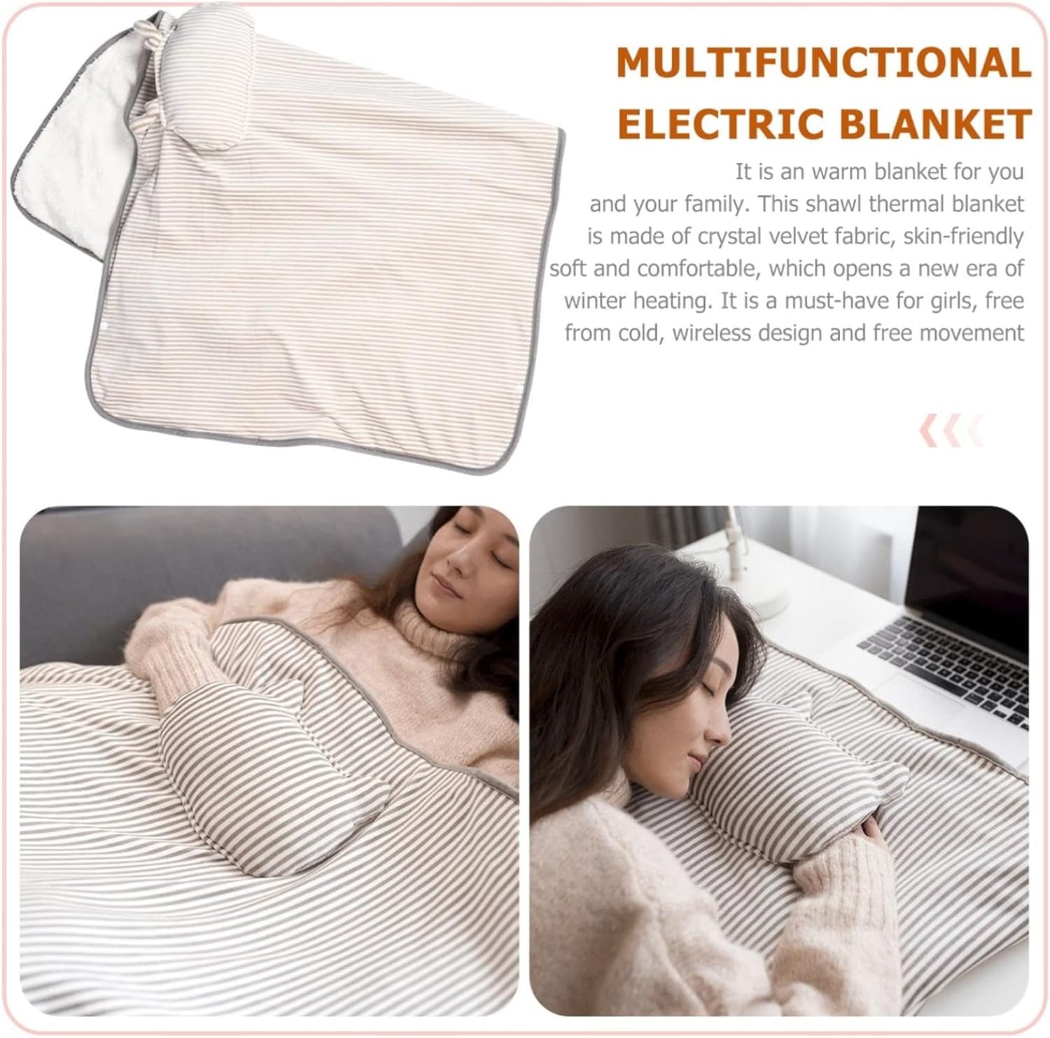 Quick Heat Electric Blanket for Legs and Body