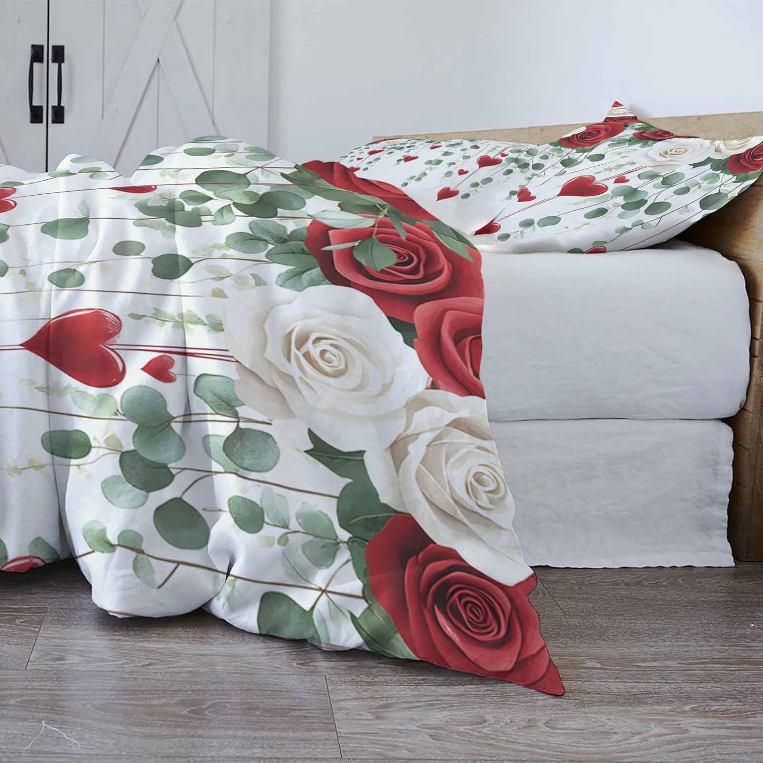 ZOE GARDEN Valentines Bed Duvet Cover Twin Set