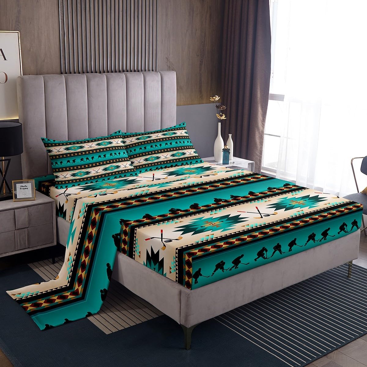 Erosebridal Hockey Fitted Sheet Set for Kids