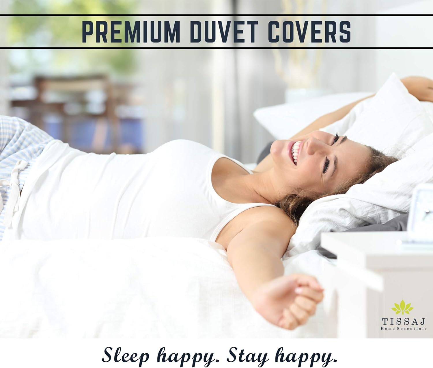 Tissaj Organic Cotton Duvet Cover Smoke Grey