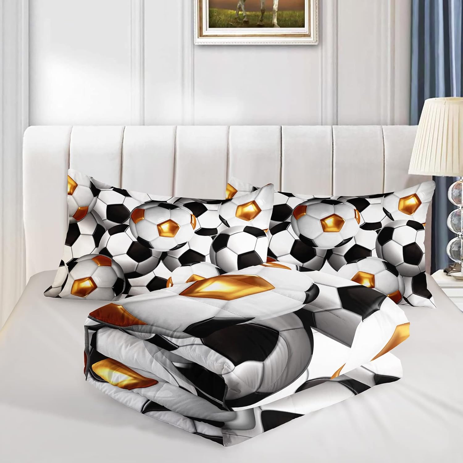 BailiPromise Soccer Comforter Set Queen Size 1