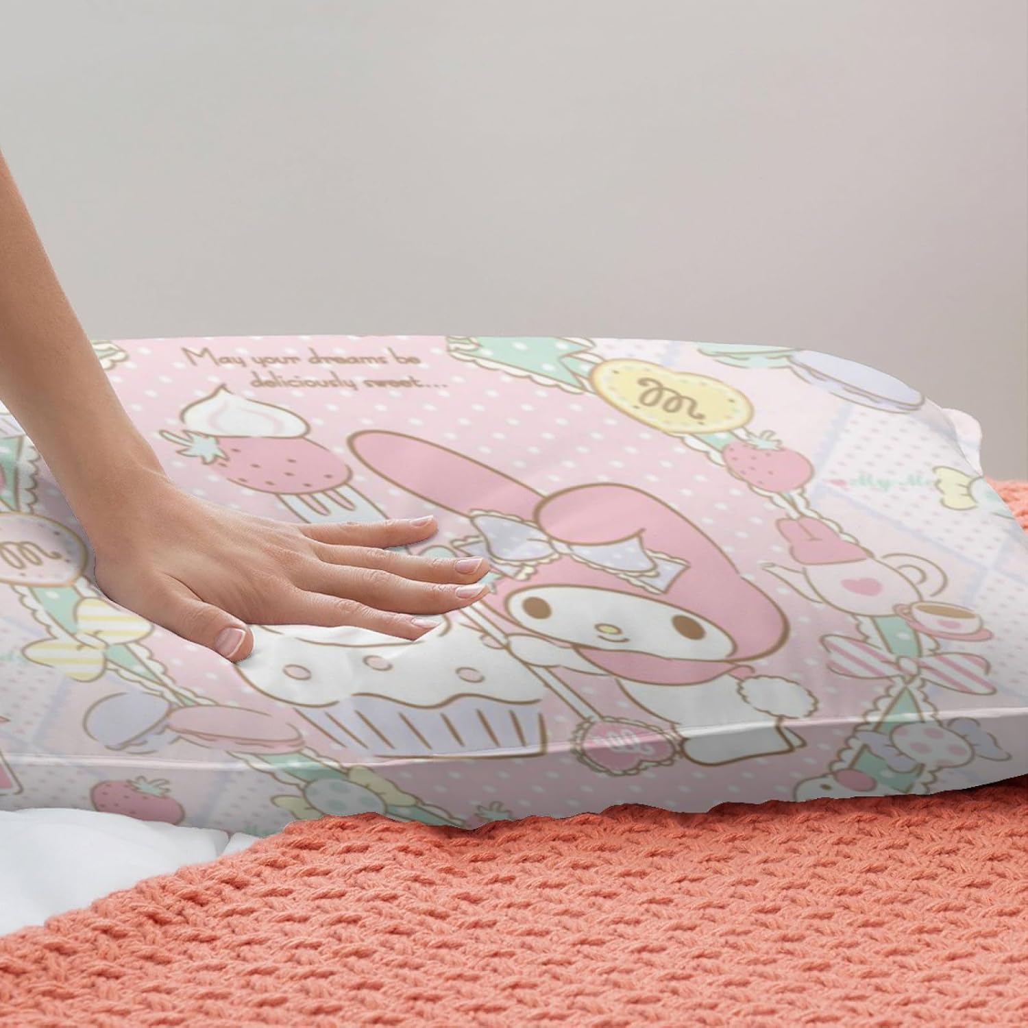 DIEZ Kawaii Bunny Comforter Set Twin XL 3pcs 1