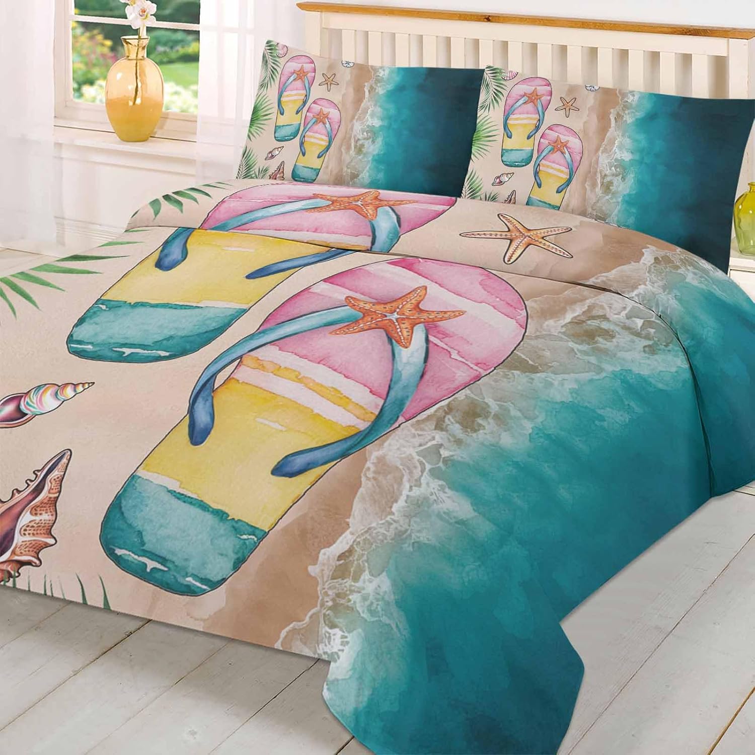 Boanket 3-Piece Queen Duvet Cover Set with Zipper and Pillowcases