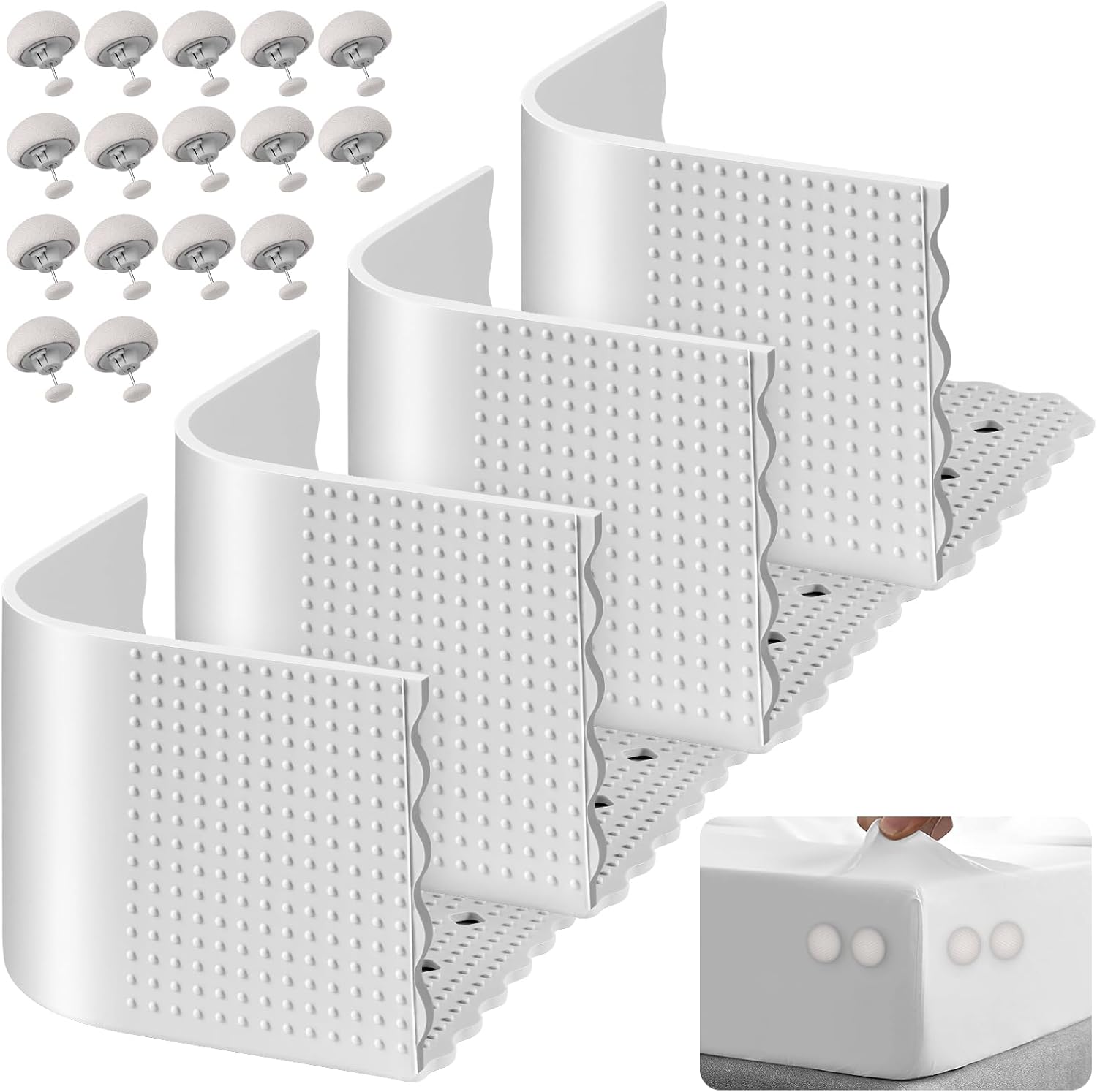 VICAMB 4 Pack Sheet Fasteners with Lock Clips