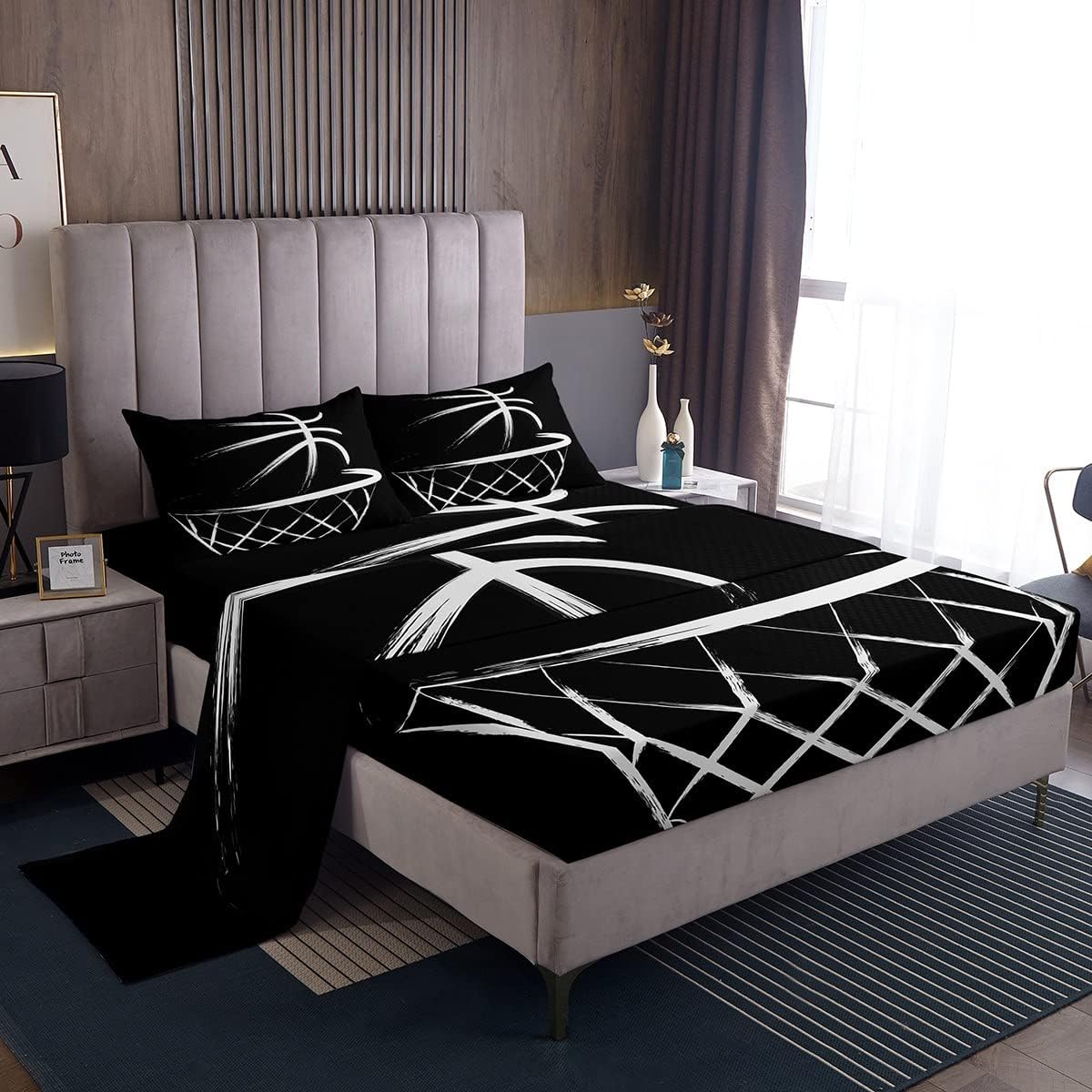 Erosebridal Basketball Hoop Sheet Set for Kids 1